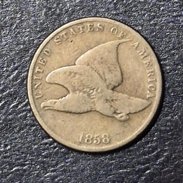 1858 Flying Eagle 1 Cent - See Pictures For Condition