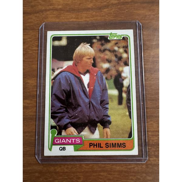 1981 Topps Phil Simms #55 Football Card - Mint Condition