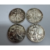 Image 1 : Four 1/10 Troy Ounce .999 Fine Silver Walking Liberty Design Coins- Incredible Condition!