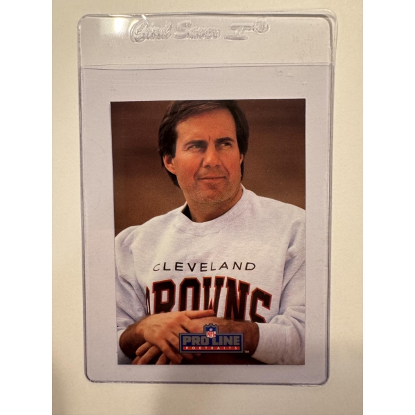 1991 Pro Line Bill Belichick Cleveland Browns Rookie Card #115 - Mint Condition