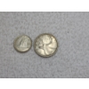 Image 4 : Two Silver Canadian Coins - 1955 Silver Quarter (ASW: 0.15 oz) & 1964 Silver Dime (ASW: 0.06 oz)