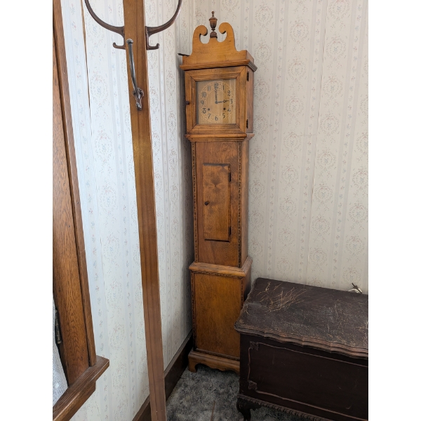 Wooden Grandfather Clock 76"x13"