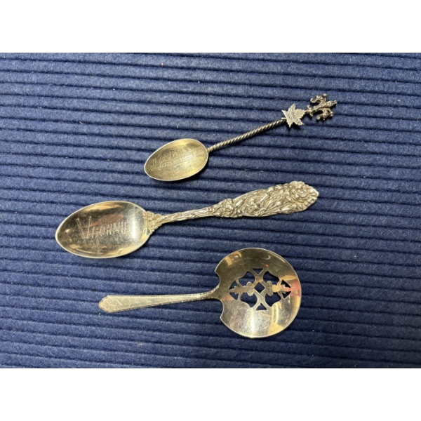Sterling Silver Spoons (3 total) - 64.8 Grams - Virginia & Montreal