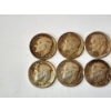 Image 2 : x12 Assorted Years U.S. Roosevelt and Mercury 90% Silver Dimes FV: $1.20