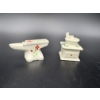 Image 4 : Beautiful Floral Anvil & Coffee Grinder Salt & Pepper Shakers - ~1 inch each 