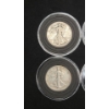 Image 2 : Assorted Years & Mint Marks 90% Silver Walking Liberty Half Dollars In Coin Capsules -Face Value: $3