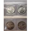 Image 12 : x8 Assorted Years 90% Silver Franklin Half Dollars In Nice Plastic Sleeves FV: $4.00
