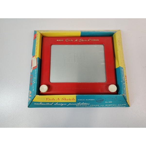 Vintage 1960's Classic Etch A Sketch Drawing Toy with Original Box