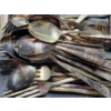 Image 6 : Over 5 Pounds in Silverplated Items Including Silverware, Cup & Plate - BONUS "925" MARKED NECKLACES