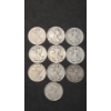 Image 1 : Assorted Years & Mint Marks 90% Silver Walking Liberty Half Dollars - Face Value: $5.00