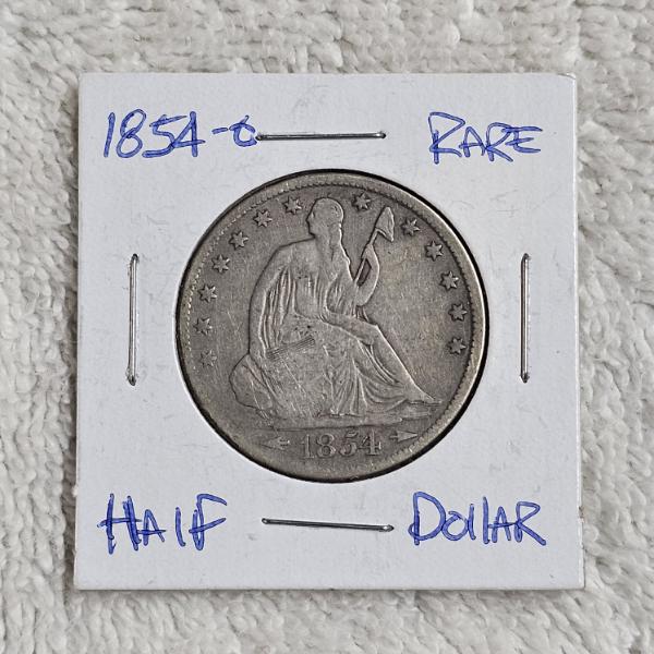 1854-O Seated Liberty Half Dollar United States 90% Silver Coin - 0.3599 oz. ASW