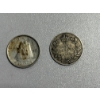 Image 2 : Canadian 80% Silver Coins - Georgivs VI DEI Gratia Rex 10 Cent piece 1952