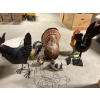 Image 1 : *Pick Up At Mantua Home-No Shipping Available*  Turkey & Chicken Decor - Wire Chicken