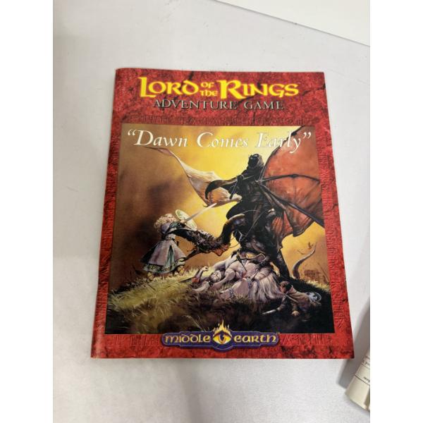 1991 Lord of the Rings Adventure Game - "Dawn Comes Early" - Middle Earth - Instructions - Map 