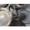 Image 8 : Nice Assortment of Silverplated Serving Trays and Baskets TW: 11.8lbs