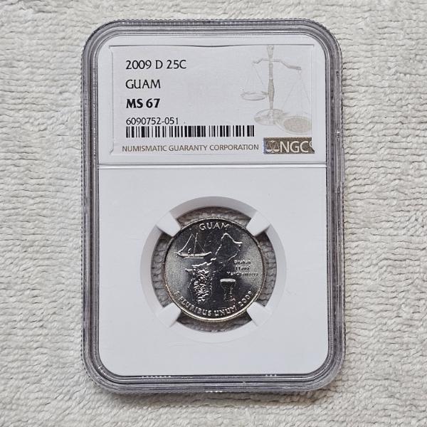 2009-D Guam Quarter NGC MS 67
