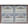 Image 1 : Lot of Four 1960's International Telephone & Telegraph Corporation 100 Shares Stock Certificates 