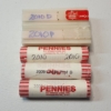 Image 1 : 5 Rolls/Tubes of Assorted United States 2009/2010 Lincoln Cents - Face Value: $2.50