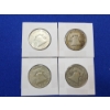 Image 4 : 4 Silver Franklin Half Dollars Years: 1961, 1949, 1958, 1950 FV: $2.00