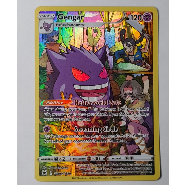 Gengar (TG06/TG30) Ultra Rare Full-Art Holo Pokemon Card 