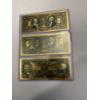 Image 2 : Exceptional Educational Note Set - Gold Foil .999 - 24K Note In Protective Holder - Mint Condition