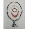 Image 1 : Lot of 3 - Hand Beaded Necklaces & Jasper Beaded Bracelet