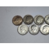 Image 2 : (9) Assorted Years 90% Silver Barber Dimes - FV: $0.90