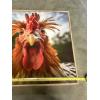 Image 3 : Chicken Wall Hanging Photos - One Frame is Broken - Chicken Eating an Egg - Wild Chicken - 20x20" 