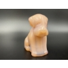 Image 1 : Degenhart Dogs - Peach Color- Adorable Glass Dog Figurine - ~2.5 inches 