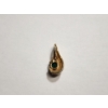 Image 2 : 14K Yellow Gold Pendant with Green Stone & Diamond Accent - TW: 0.7g