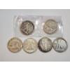 Image 6 : Assorted 90% Silver Half Dollar Coins:  Walking Liberty, Kennedy, Franklin 