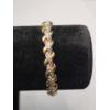 Image 1 : Multi-Tone 925 Sterling Silver 8" Vermeil ''X'' Links Bracelet - Weight: 21.3g
