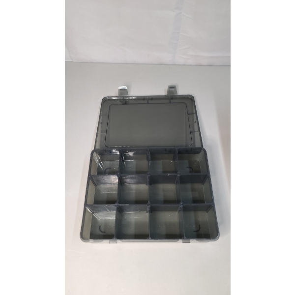 Multi-Compartment Plastic Organizer Box