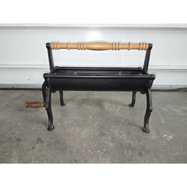 Vintage Newspaper Log Roller Fireplace Tool 