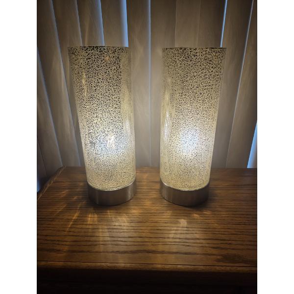 Stunning Pair Of 16"x6" Lamps