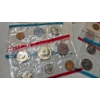 Image 2 : UNITED STATES COINS - 3 Pcs U S 40% SILVER UNCIRCULATED MINT SETS - 1965, 68 & 69 - F V $1.50 SILVER