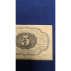 Image 6 : Two FR-1230 First Issue 5 Cents Fractional Postage Currency Straight Edges With Monogram