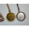 Image 9 : Assorted Costume Jewelry: Pins, Necklaces, Watch, Earrings, Vintage Perfume Bottle