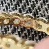 Image 3 : Nice Gold Plated Sterling Silver Earrings Weighing 3.2 Grams Total