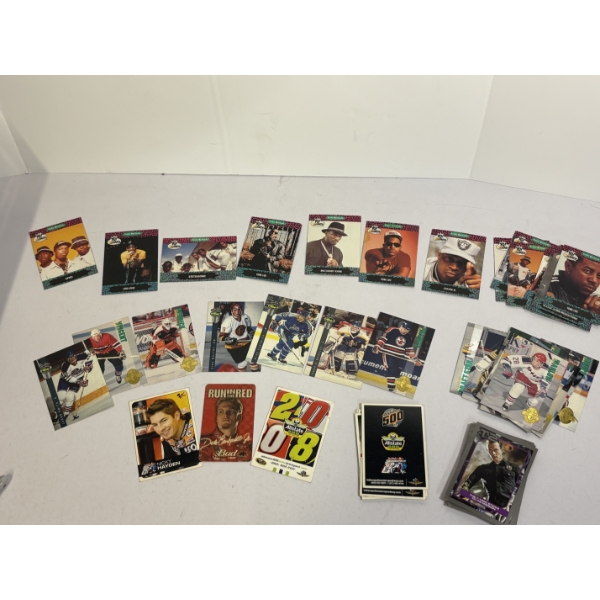 Lot of Miscellaneous Trading Cards - MTV Yo! Raps - 1993 Hockey - Racing - Terminator 2 - Four Sport
