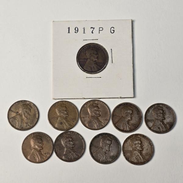 (10) Wheat Pennies - $0.10 FV