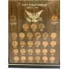 Image 2 : Framed Collection of Lincoln Memorial Cents, Various Years, FV $.29