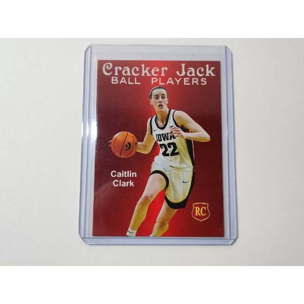 Rare Caitlin Clark Cracker Jack Ball Players Rookie Card - Mint Condition