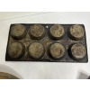 Image 3 : Antique Kitchen Items - Pineapple Wooden Carved Bowl - Meat Tenderizer - Muffin Tray Pillsbury