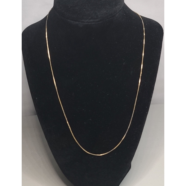 14K Yellow Gold 20" Necklace - Weight: 2.2g