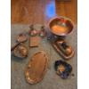 Image 1 : PICKUP IN CANTON - Copper Collection Including Butter Dish, Bowl, Ashtray, Candle Sticks & More 