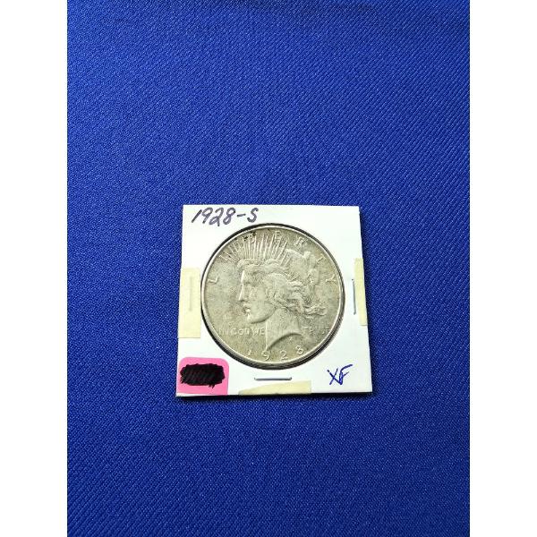 1928- S Silver Peace Dollar - Extremely Fine - Excellent Condition!