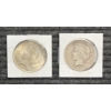 Image 1 : Lot of 2 Peace Dollars.  1924 and 1925.
