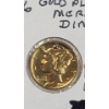 Image 10 : (7) Assorted Years 90% Silver Mercury Dimes (2 Are Gold Plated) - Face Value: $0.70