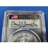 Image 5 : 2021 PCGS MS 70 Silver Eagle FDOP Type 2 - 1oz Fine Silver - Signed by Emily Damstra